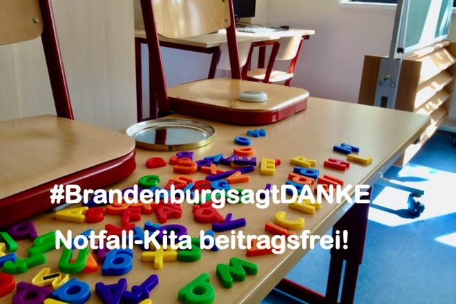 brandenburgsagtdanke notfall kita beitragsfrei